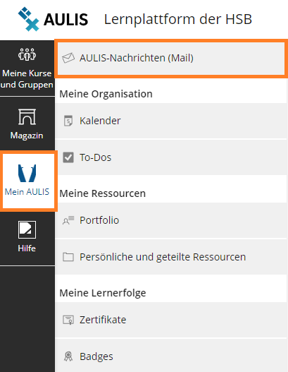 Screenshot: AULIS Mail
