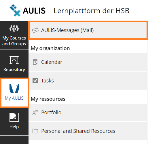 Screenshot: AULIS Mail